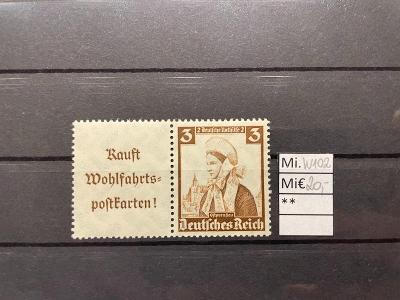 DR, Deutsches Reich, Mi. W102