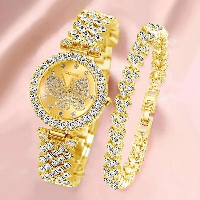 Dámske hodinky s náramkom zlaté - Šperky a hodinky