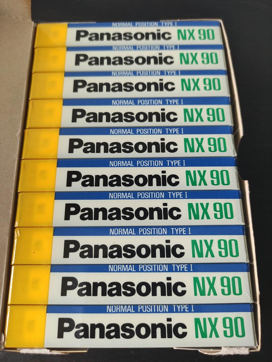 Audiokazety Panasonic NX 90 (Japonsko 1989, celá krabica) - Elektro