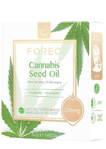 FOREO Cannabis Seed Oil UFO Calming Face Masks, 6x6g sáčky, exp 9/2023
