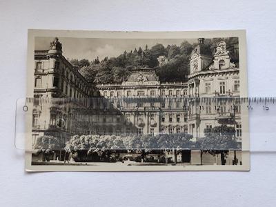 Karlovy Vary, stará pohlednice, Grand hotel Pupp 