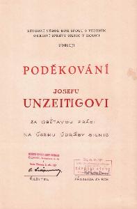 Unzeitig Josef_Poděkování Okresní správy silnic_Olomouc_11299