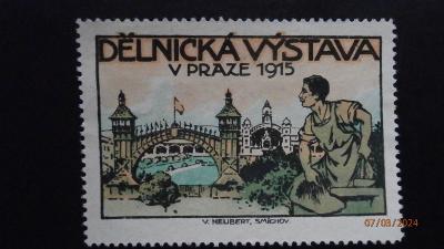 ZÁLEPKY - NÁLEPKY - VÝSTAVNÍ - DĚLNICKÁ VÝSTAVA - PRAHA - 1915.