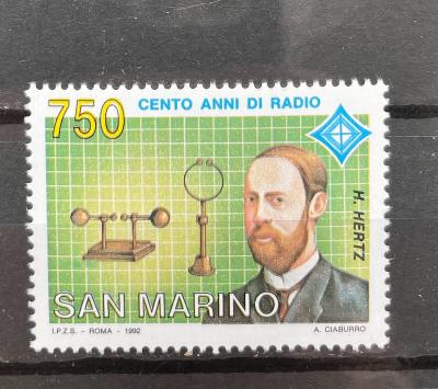 San Marino 1992 Mi.1495 100.let rádia II.**