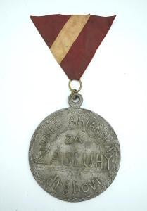 Vyznamenání za zásluhy obec arianská Drábová 1909