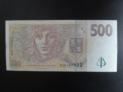 500 Kč 2009 série E 12 - stav "N"