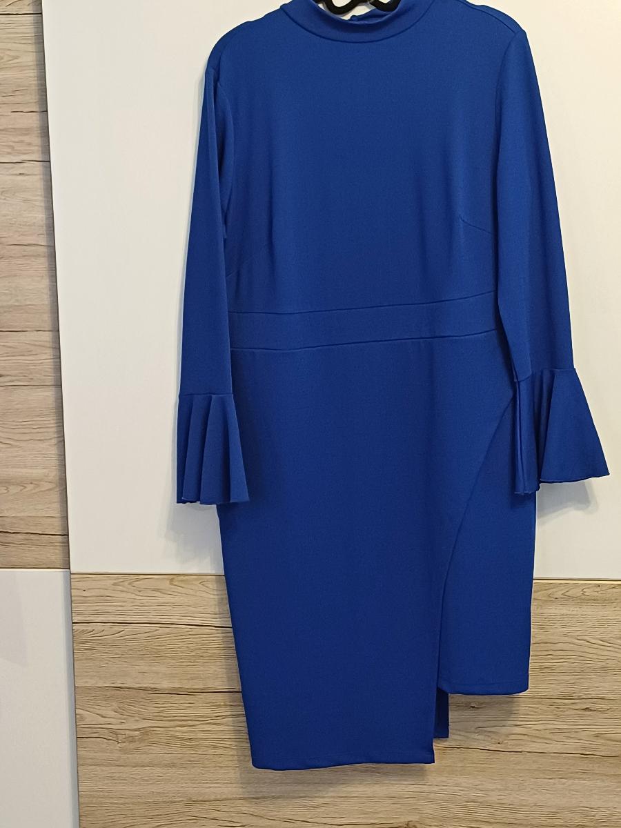 Šaty modré veľ. 44/46 - Dámske oblečenie