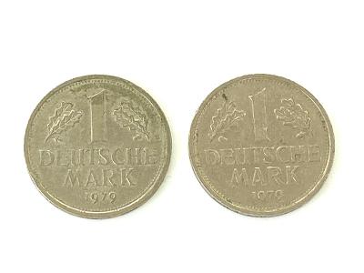 Dvě mince 1 Deutsche Mark 1979
