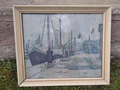 G. Seurat Přístav v Honfleur 1886