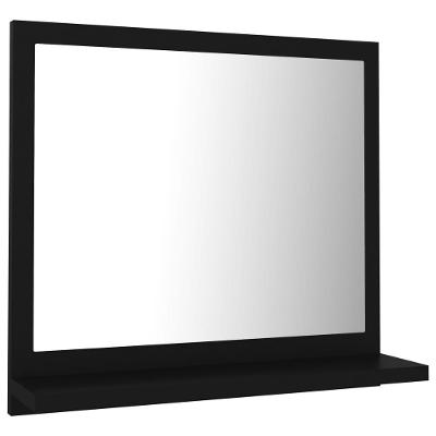 Koupelnové zrcadlo černé 40 x 10,5 x 37 cm dřevotříska
