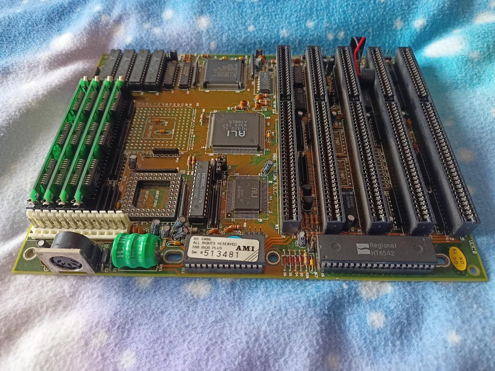 Základní deska 386 s AMD Am386DX-40 - Počítače a hry