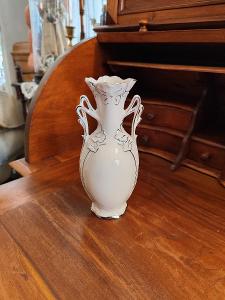 Stará krásná porcelánová Amfóra - Royal Dux - Růžový porcelán - 20cm