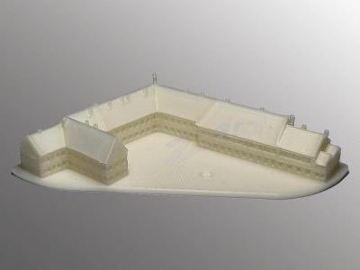 Miniaturní model Piaristický klášter Příbor - 3D tisk