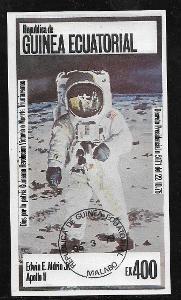Rovníková Guinea - Kosmos - Edwin Aldrin na Měsíci