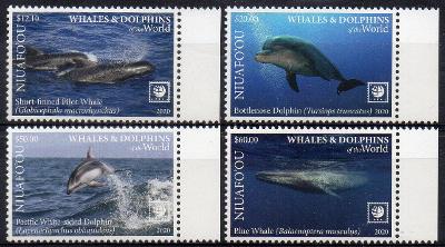 Niuafo'ou-Velryby a delfíni 2020**  Mi.769-772 / 125 €