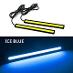 2ks 17cm Vodotesné Svetlá COB Štýlovanie Autá LED Farba: Ľadovo Modrá - Náhradné diely a príslušenstvo pre osobné vozidlá