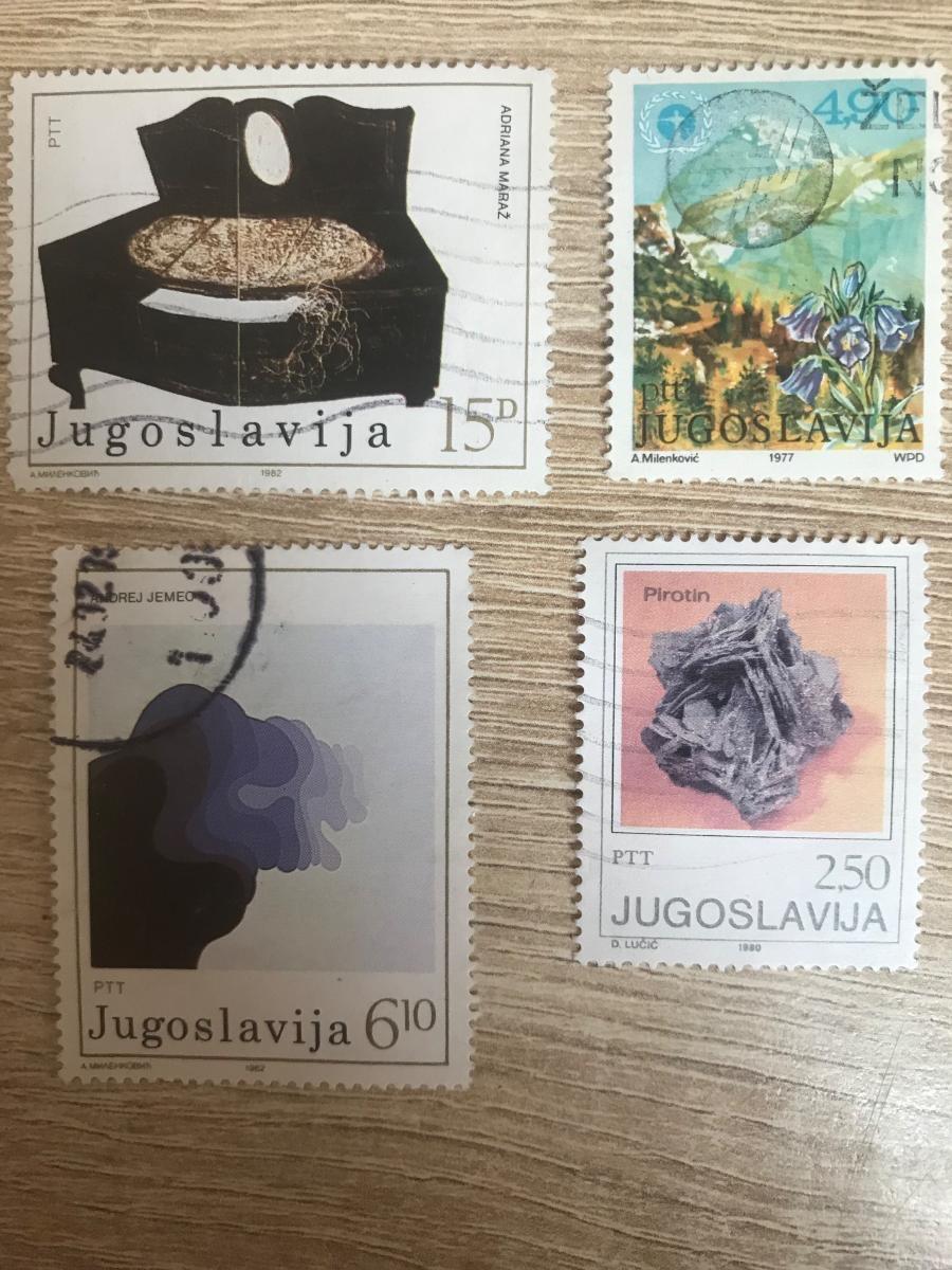 staré poštové známky JUGOSLÁVIA - Známky