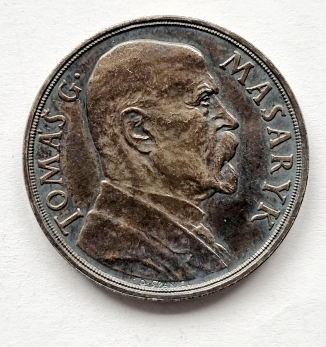 Strieborná medaila 1935 T.G.M. narodeninová , 32mm - Numizmatika