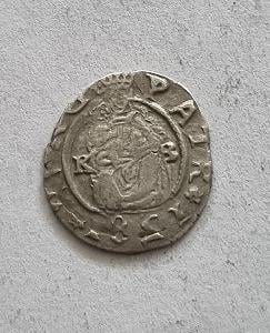 Stříbrný denár 1581 k.b. Rudolf II. 