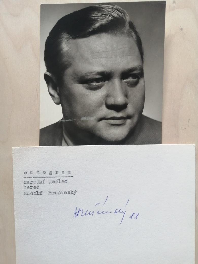 Autogram Rudolf Hrušínsky - Ostatné zberateľské predmety