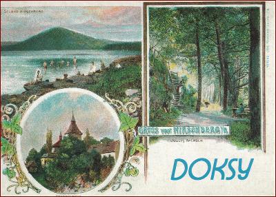 Doksy * reprint dobové pohlednice * Česká Lípa * B1135