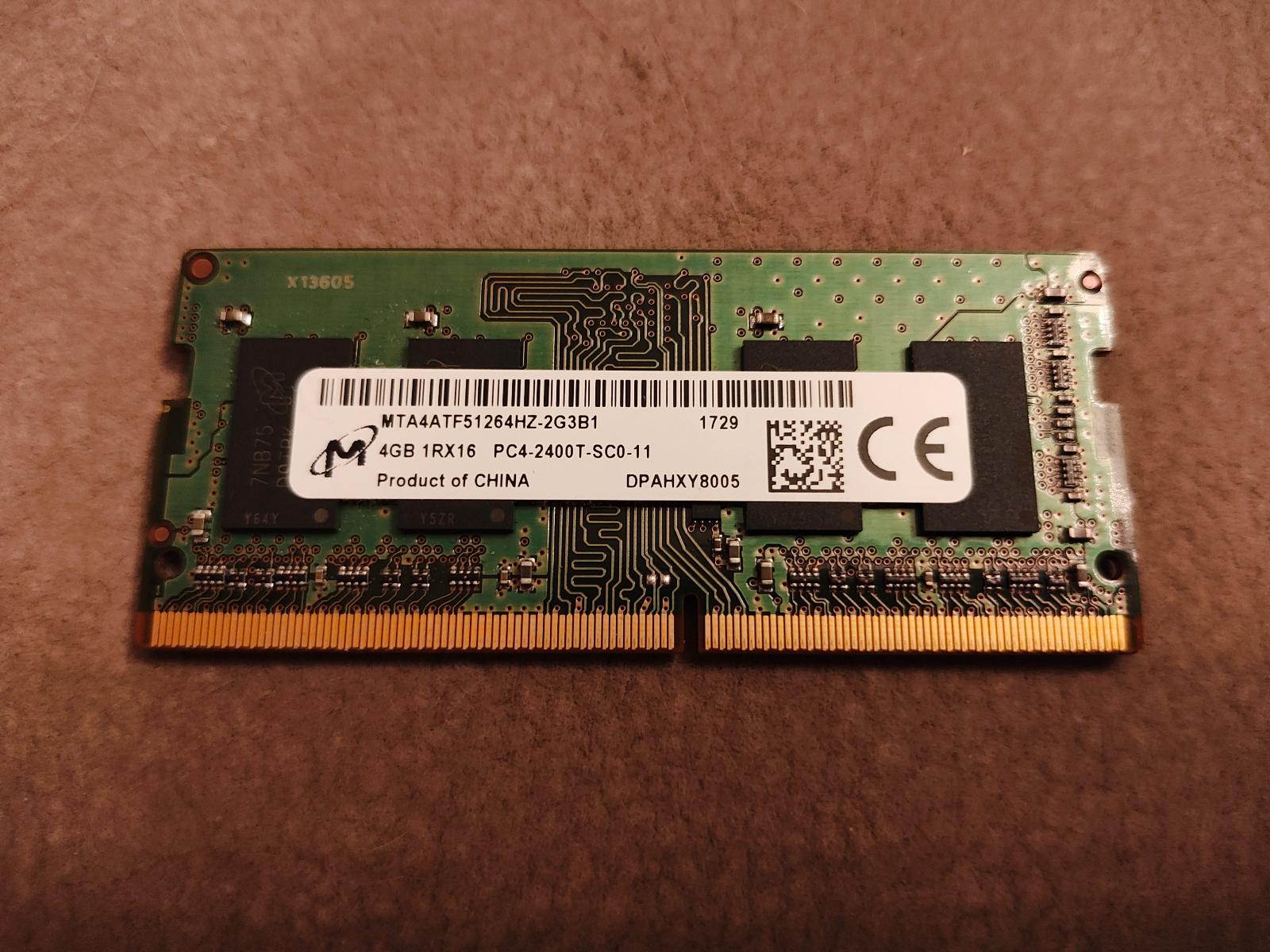 SoDIMM DDR4 4GB - Počítače a hry