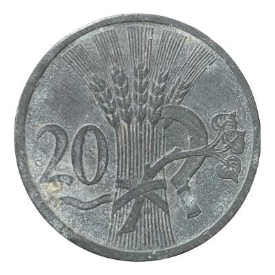 20 haléř 1941 • Protektorát Čechy a Morava • K0340057