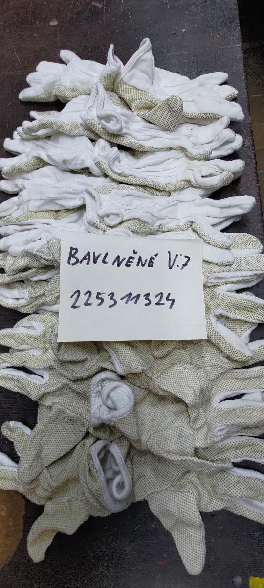 Pracovné rukavice bavlnené s tercikami 10 párov V. 7-8 225311324 - Príslušenstvo k náradiu