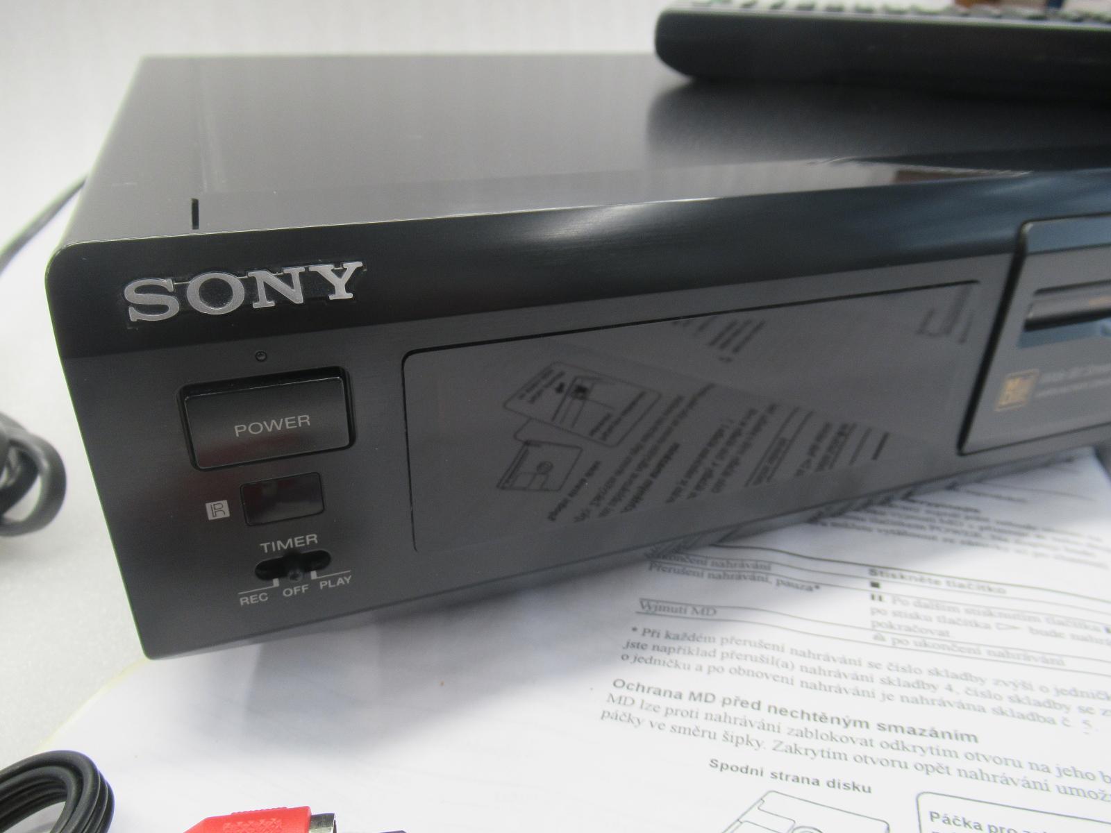 SONY Minidisc MDS-JE510 s diaľkovým ovládačom - TV, audio, video