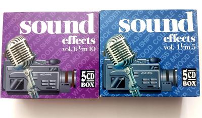 10 CD se zvukovými efekty Sounds effects for movies and videos