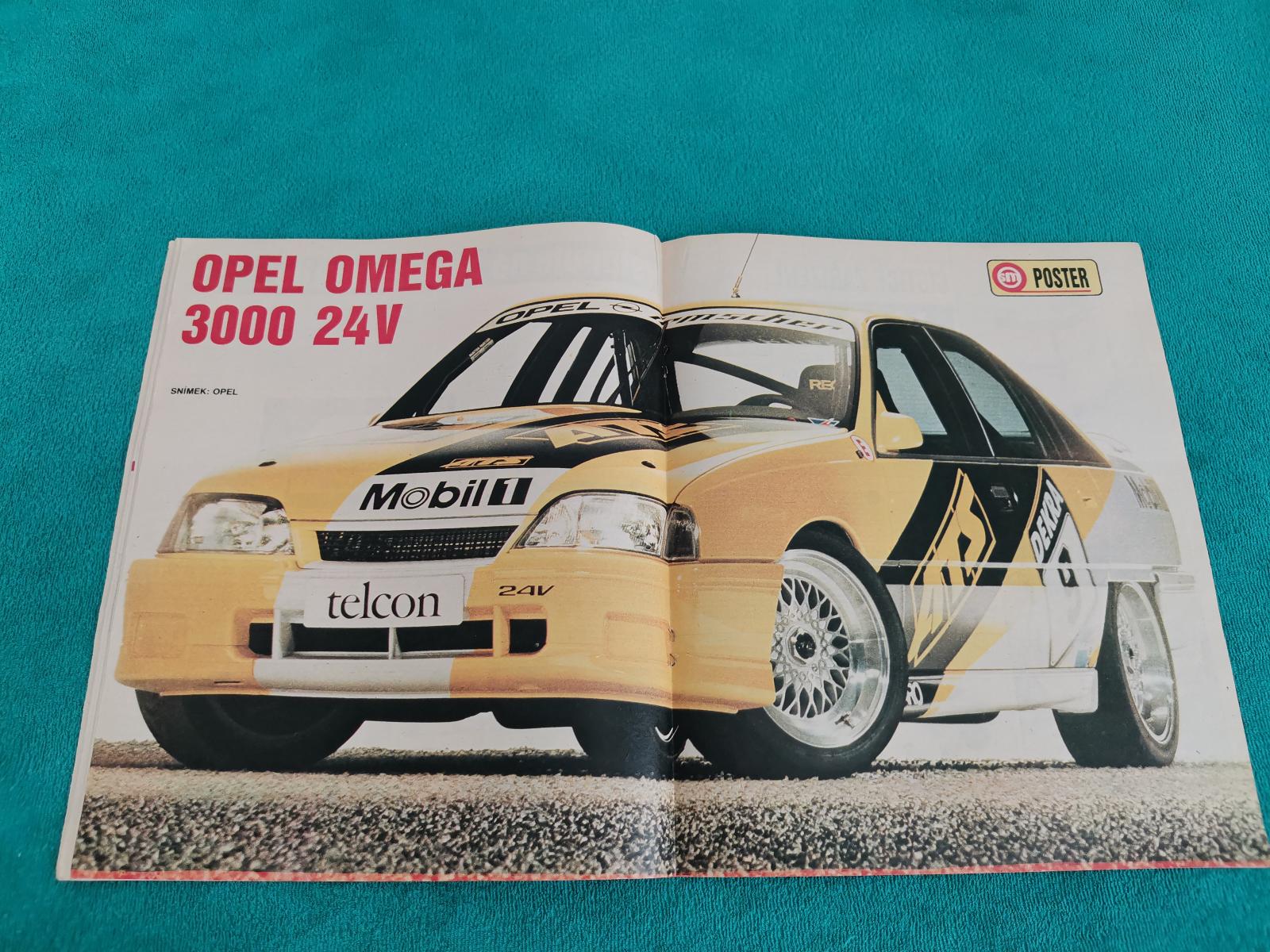 TEST Chevrolet Corvette v čas. Svet motorov 21/1990 +plagát Opel Omega - Motoristická literatúra