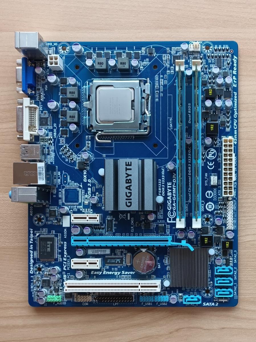 Gigabyte GA-G41MT-D3V + čtyřjádro Intel Core 2 Quad Q9550S + 8 GB DDR3 - Počítače a hry
