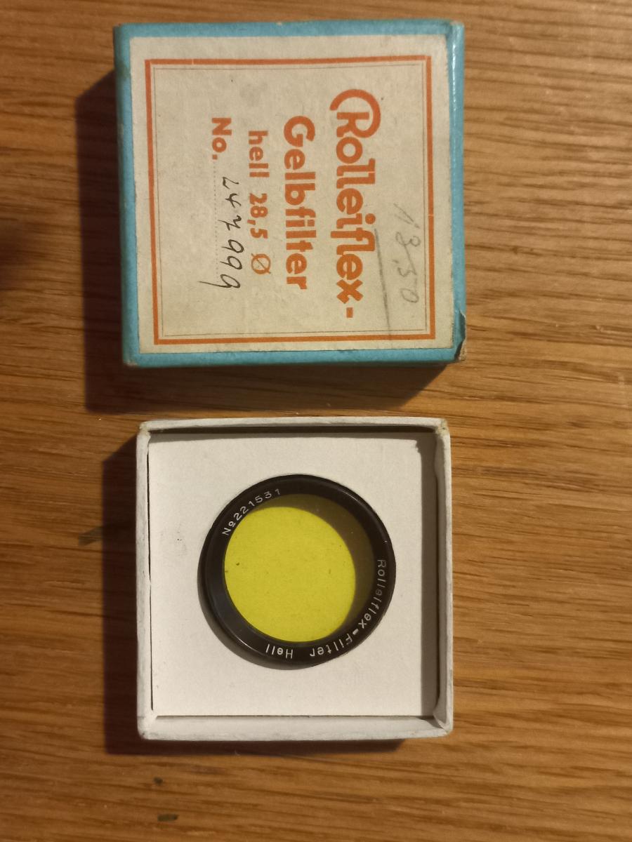 Žltý filter k fotoaparátu Rolleiflex - Elektro