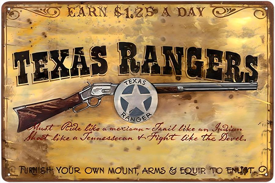 plechová ceduľa - Texas Rangers - Zberateľstvo