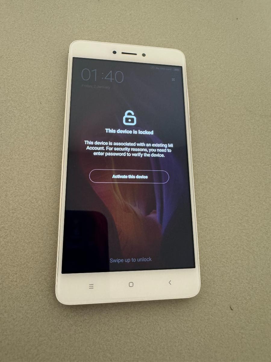 Xiaomi Redmi Note 4, Global, zlatá - zablokovaný, nejde dotyk - Mobily a smart elektronika