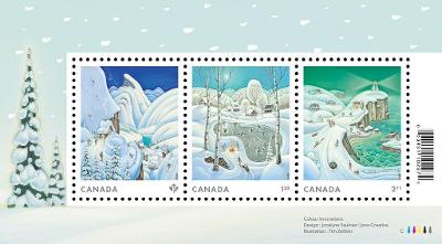 Kanada 2023 Známky aršík ** Vánoce