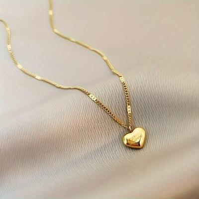 Zlatý náhrdelník/řetízek srdce
