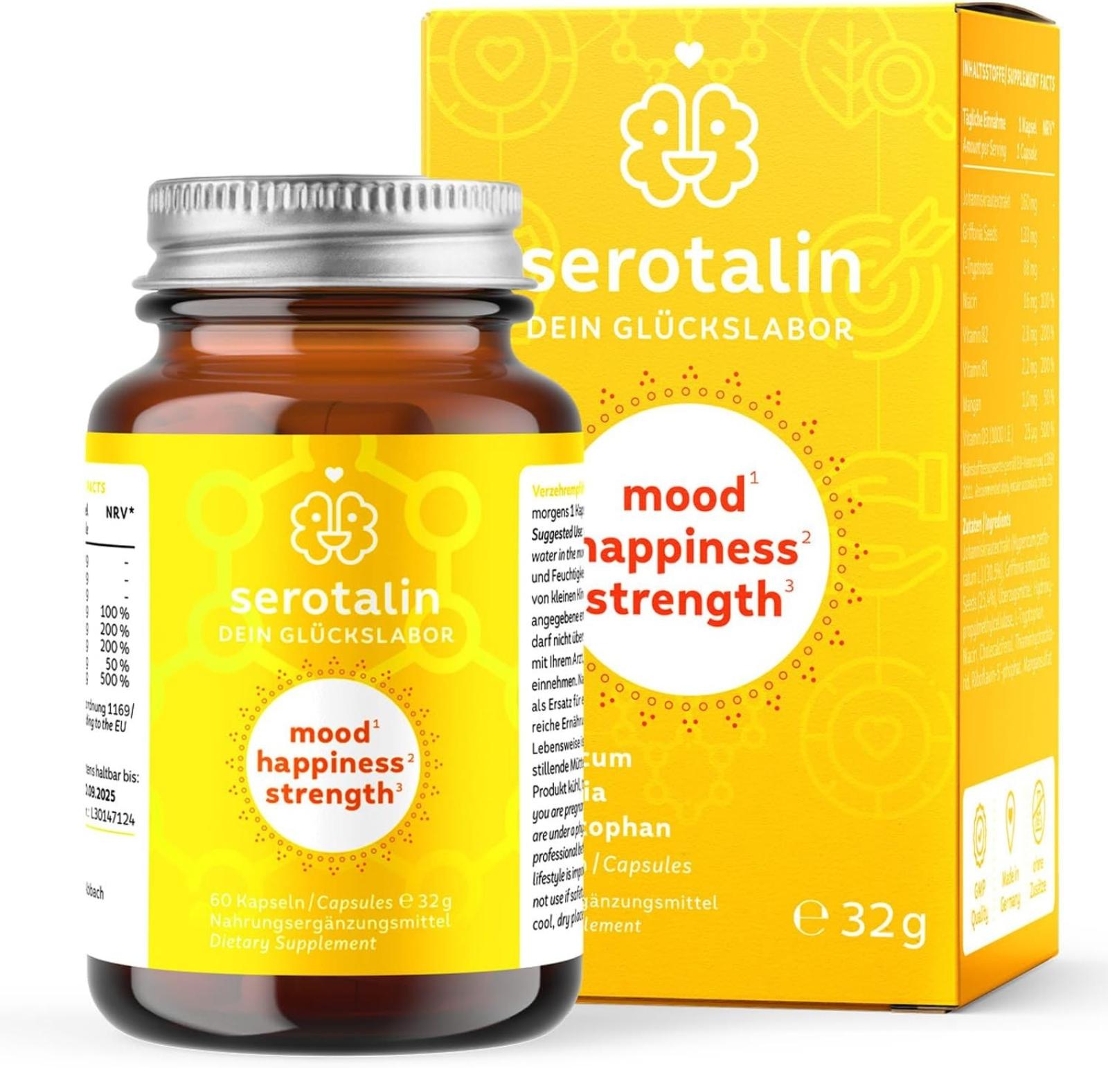 Výživový doplnok Serotalin Mood happiness strenght, 60 kapsúl - Lekáreň a zdravie