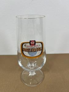 Retro pivní sklenice - sklenička - WELTBRAU - Plzeň - Pilsner - 12 