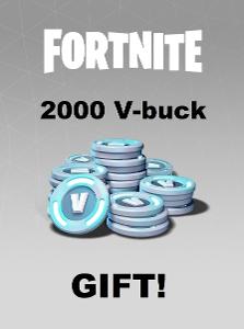 Fortnite - 2000 V-buck GIFT
