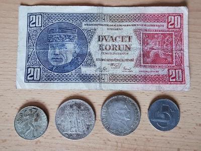 Bankovka a mince Koruny MIX, V24/0013E 
