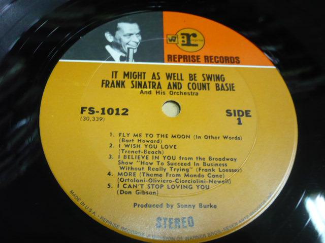 LP FRANK SINATRA - COUNT BASIE / It Might As Well Be Swing / USA - Hudba