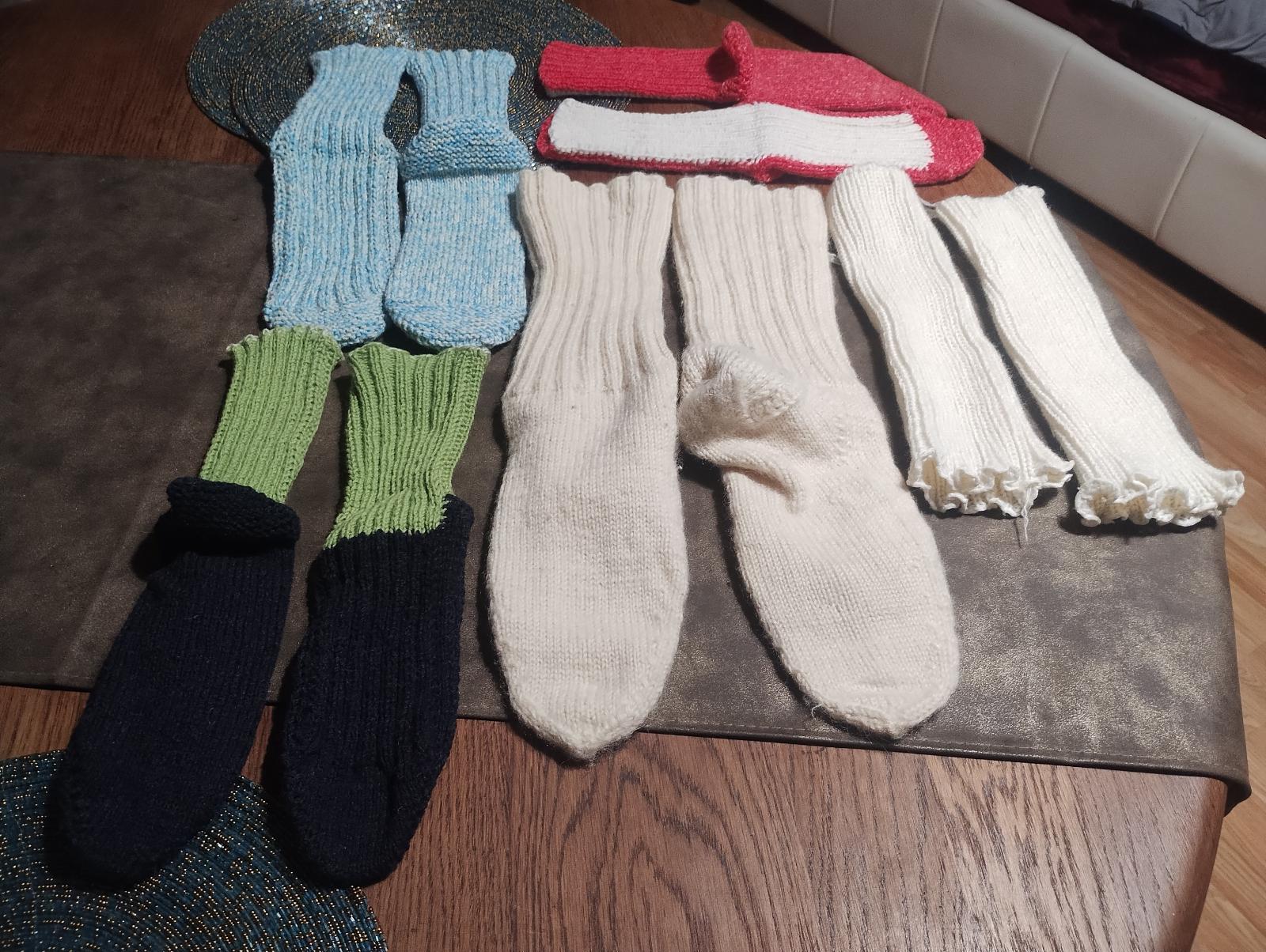 Pletené ponožky a návleky retro - Dámske oblečenie