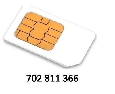 Sim karta - exkluzívne zlaté číslo: 702 811 366