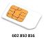 Nová Sim karta - TOP zlaté číslo, pôvodná predvoľba: 602 850 816  - Mobily a smart elektronika