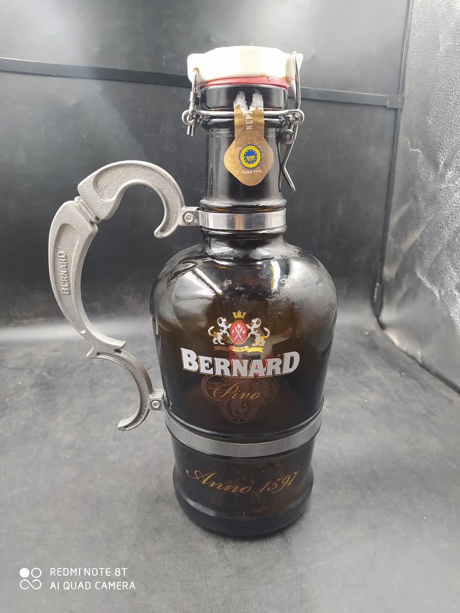 Zberateľská pivná fľaša, Bernard, 2 L, 34x13 cm (20498) - Nápojový priemysel
