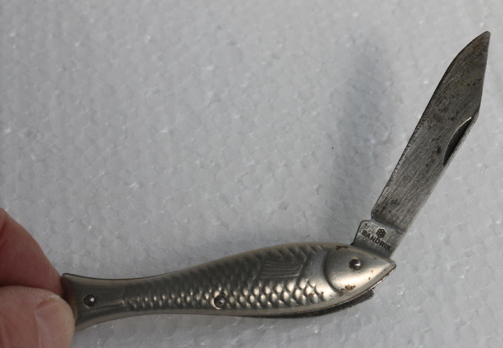 Starý nôž Rybička originál - značený Sandrik - Šport a turistika