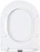 Fanmitrk WC sedátko s automatickým spúšťaním/ biela a strieborná |247| - Nábytok