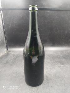 Sběratelská skleněná lahev, 31x9 cm (20352)