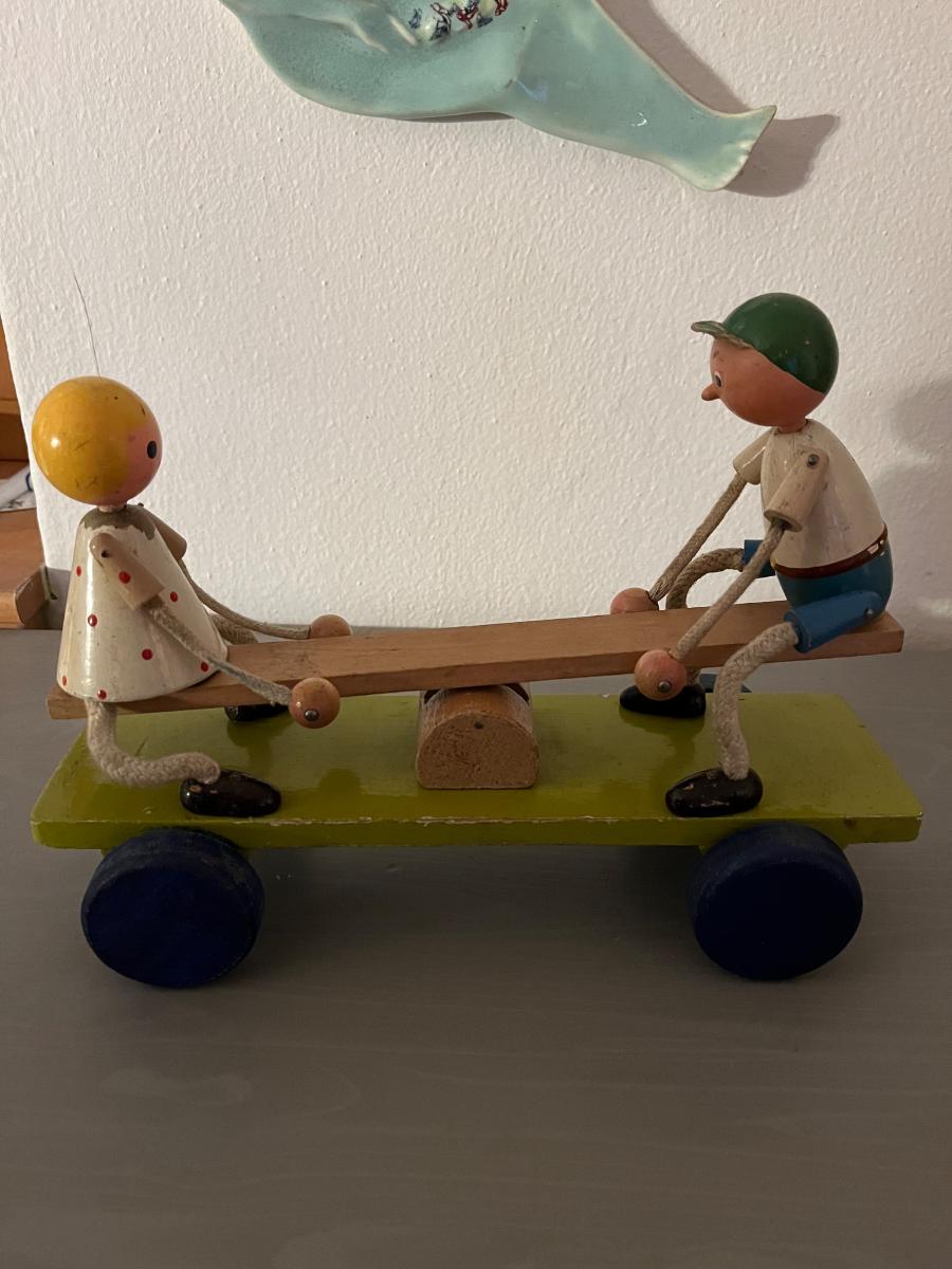 Stará drevená hračka - Starožitnosti a umenie